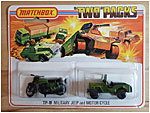 Twinpack  Military Jeep + Motorcycle 1